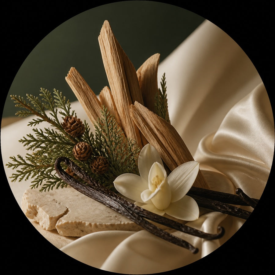 Risha - MACYLIC SANDAL WOOD — Notes de fond